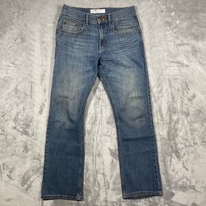 Lee Modern Mens Relaxed Fit Bootcut Jeans‎ Blue Denim Size 31(32)x32(31)